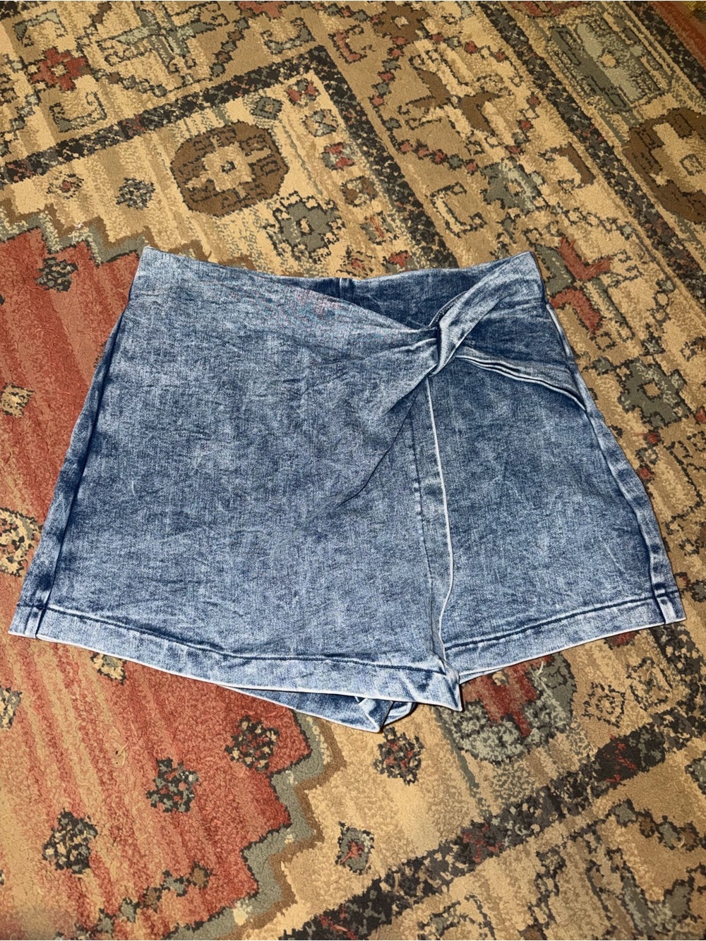 Denim skort
